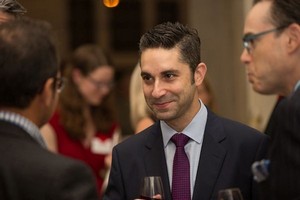 Corey Mendelsohn of event sponsor NewIntelligence 